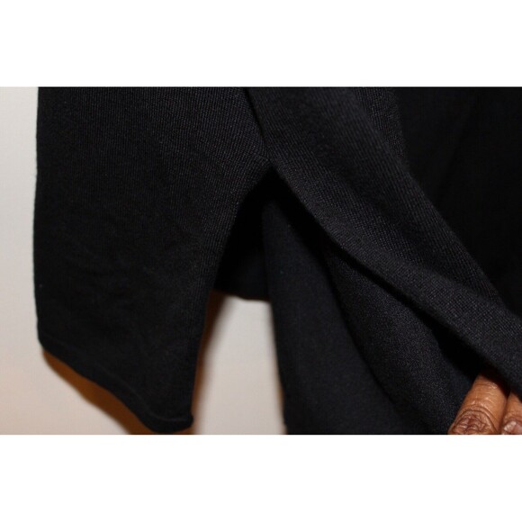 BEAU TISSU BLACK LONG SLEEVE SWEATER TUNIC TOP SIZE M RETAIL $54 - Picture 8 of 8